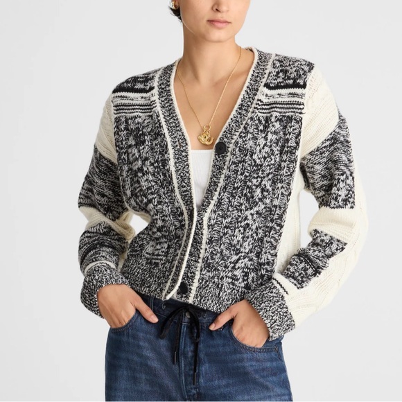Madewell Sweaters - Madewell Patchwork Cardigan